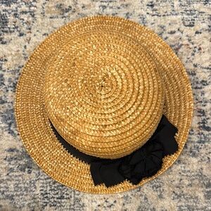 Toucan Woven Straw Hat with Ribbon